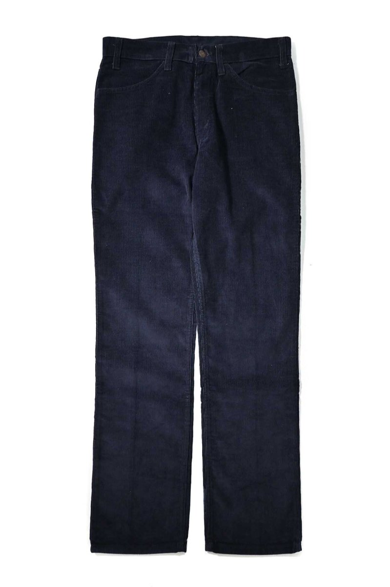 画像1: 85' Deadstock Levi's 519 Corduroy Pants Navy 42Talon Zip made in USA リーバイス (1)