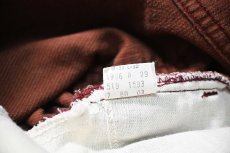画像7: 80' Used Levi's 519 Corduroy Pants Brick 42Talon Zip made in USA リーバイス (7)