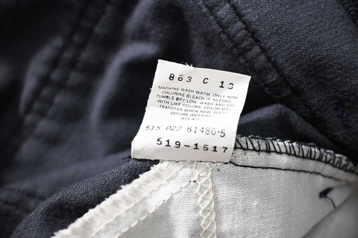 画像7: 92' Used Levi's 519 Corduroy Pants Navy made in USA リーバイス (7)