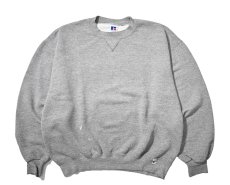 画像1: 90s Used Russell Athletic Blank Sweat Shirt Grey made in USA (1)