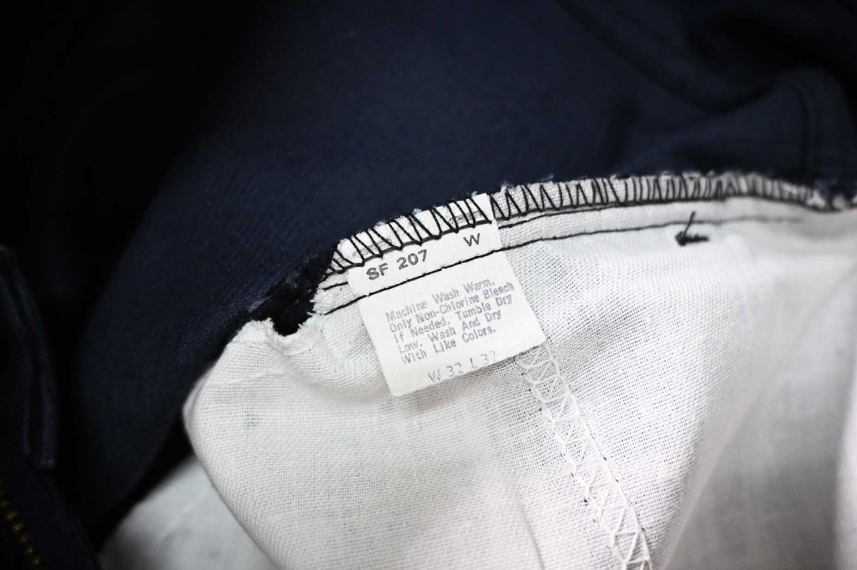 画像7: 85' Deadstock Levi's 519 Corduroy Pants Navy 42Talon Zip made in USA リーバイス (7)