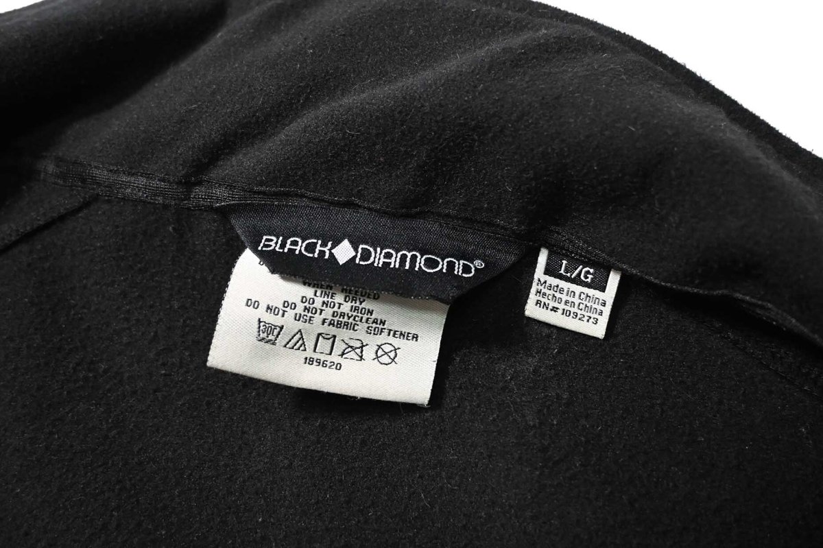 画像4: 90-00s Used Black Diamond Soft Shell Jacket Black (4)