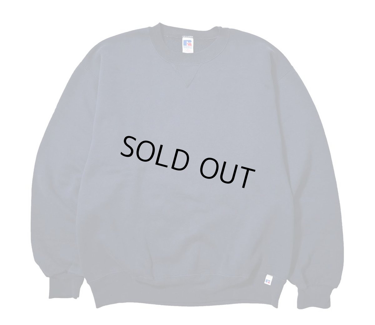 画像1: 90s Used Russell Athletic Blank Sweat Shirt Navy (1)