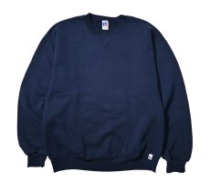 画像1: 90s Used Russell Athletic Blank Sweat Shirt Navy (1)