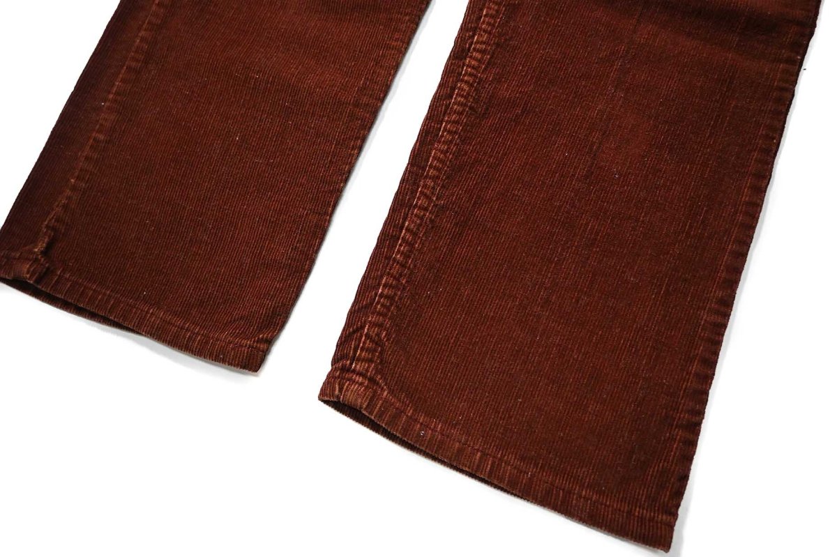 画像3: 80' Used Levi's 519 Corduroy Pants Brick 42Talon Zip made in USA リーバイス (3)