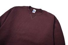 画像3: 90s Used Russell Athletic Blank Sweat Shirt Maroon (3)