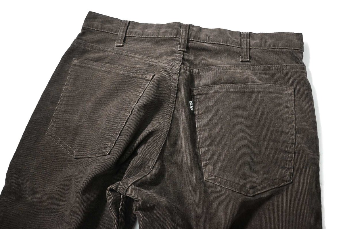 画像4: 80s Used Levi's 519 Corduroy Pants Brown 42Talon Zip made in USA リーバイス (4)