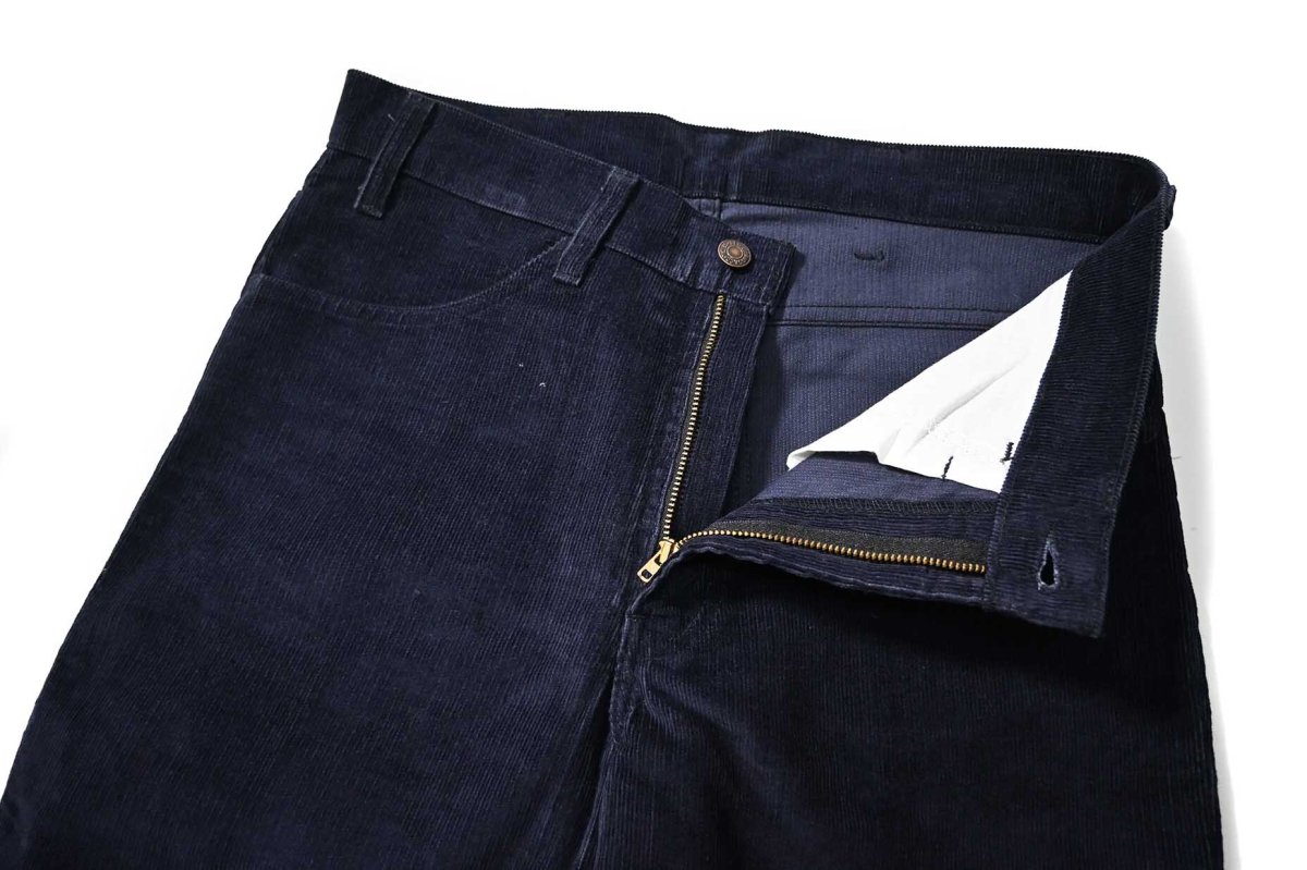 画像5: 85' Deadstock Levi's 519 Corduroy Pants Navy 42Talon Zip made in USA リーバイス (5)