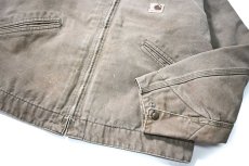 画像4: 00' Used Carhartt Blanket Lined Duck Detroit Jacket Desert made in USA (4)