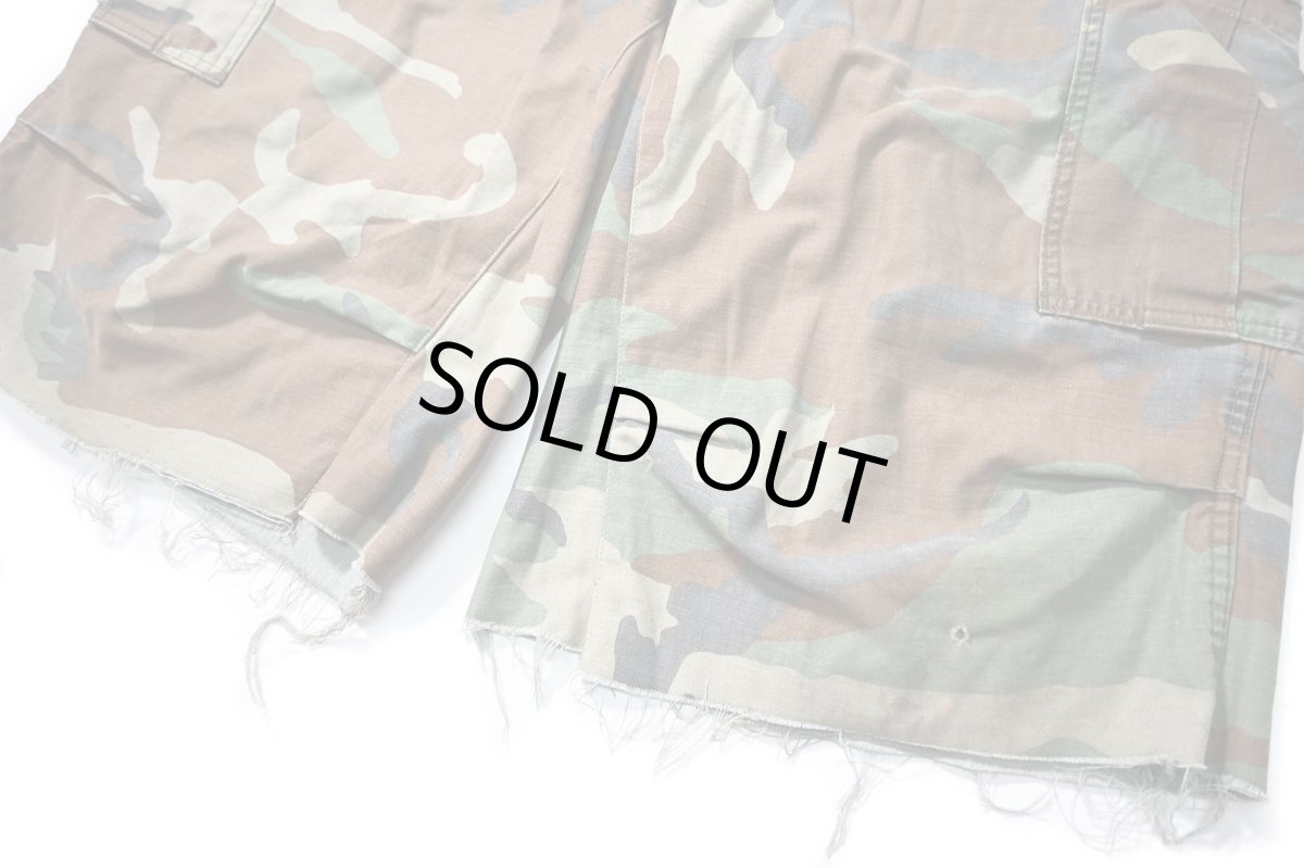 画像3: Used Us Army Customized M-65 Jorts Woodland Camo (3)