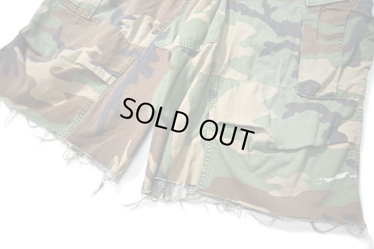 画像3: Used Us Army Customized Combat Jorts Woodland Camo (3)