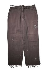 画像1: Used Red Kap Painted Work Pants Brown (1)