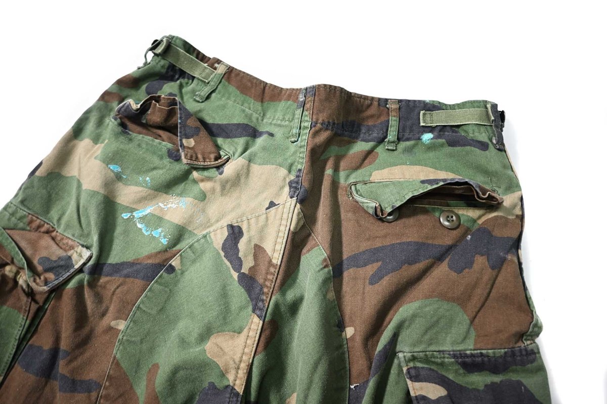 画像4: Used Us Army Customized Combat Jorts Woodland Camo (4)