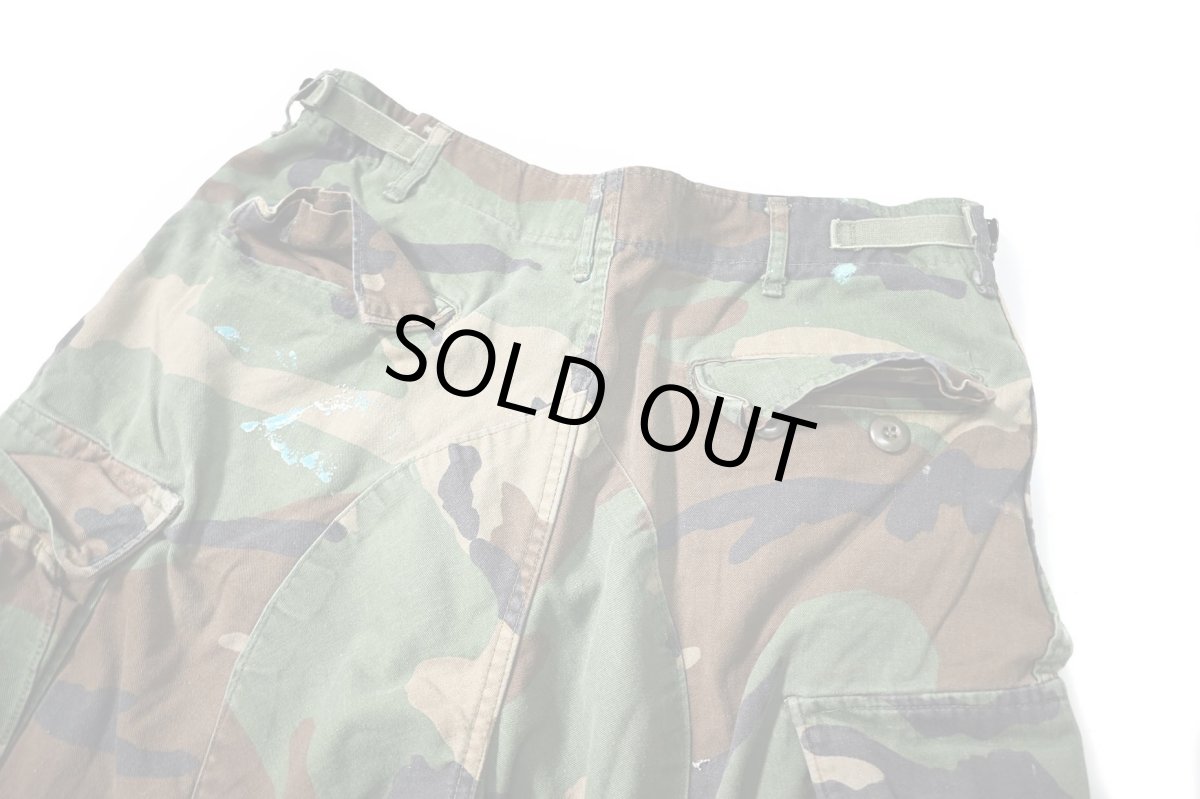 画像4: Used Us Army Customized Combat Jorts Woodland Camo (4)