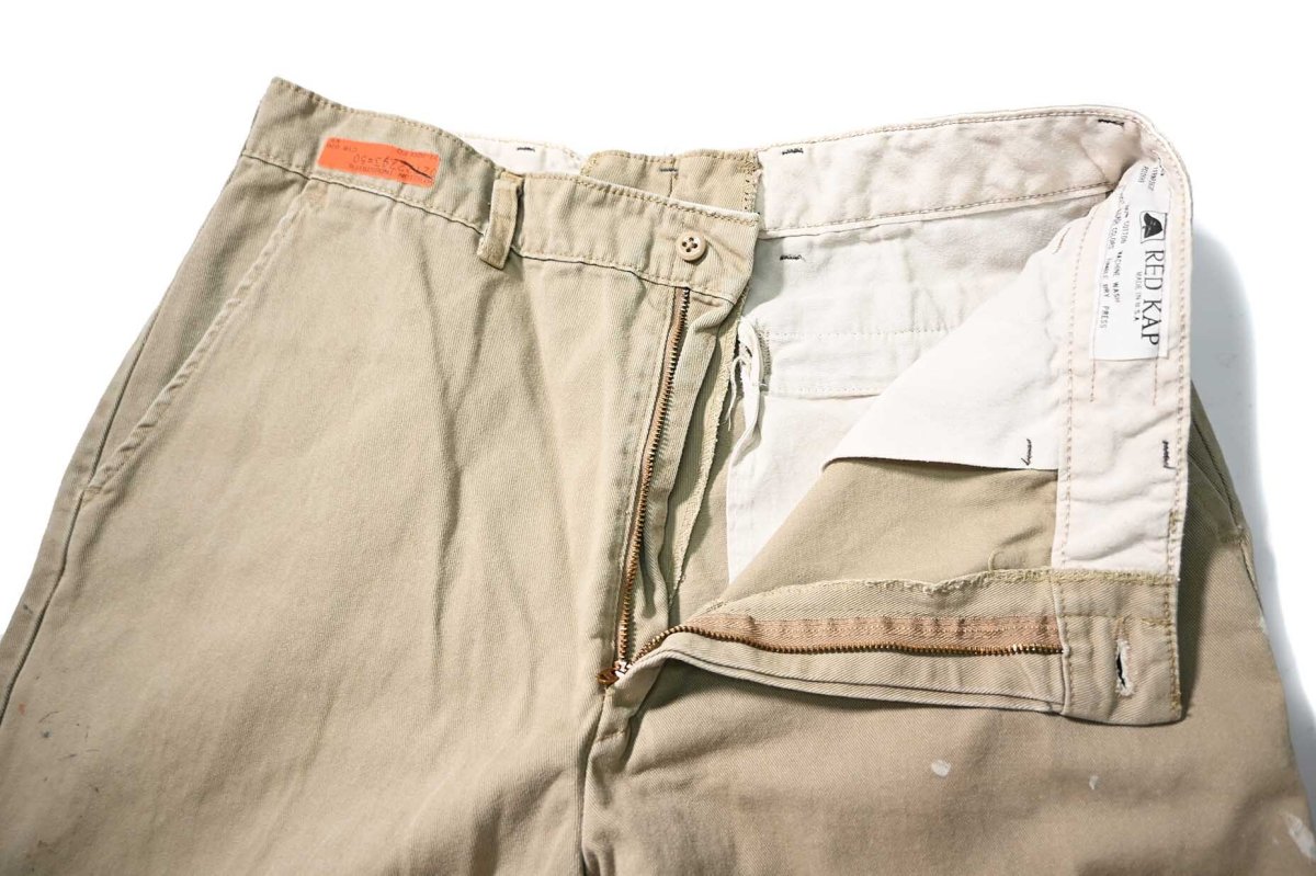 画像5: Used Red Kap Painted Work Pants Khaki made in USA (5)