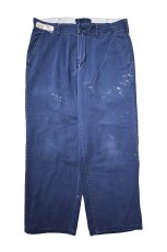 画像1: Used Red Kap Painted Work Pants Navy (1)