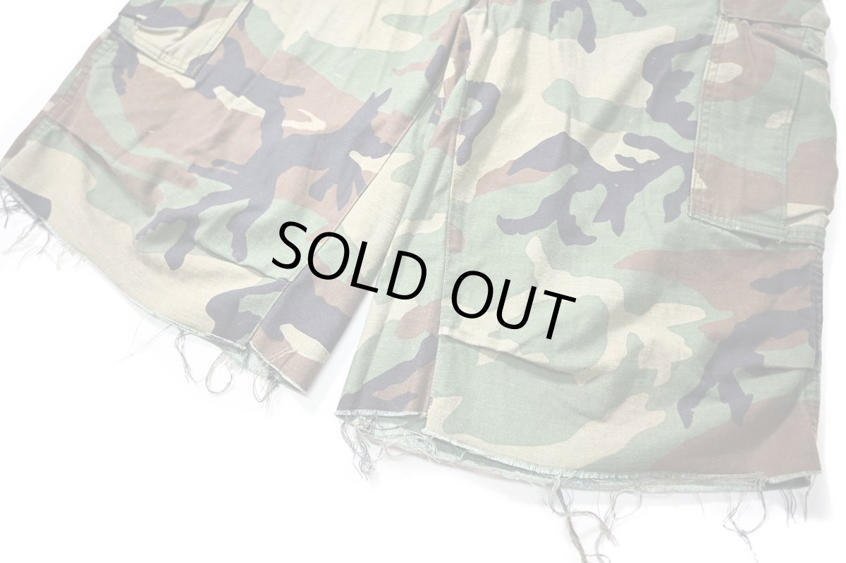 画像3: Used Us Army Customized M-65 Jorts Woodland Camo (3)
