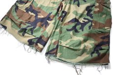 画像3: Used Us Army Customized M-65 Jorts Woodland Camo (3)