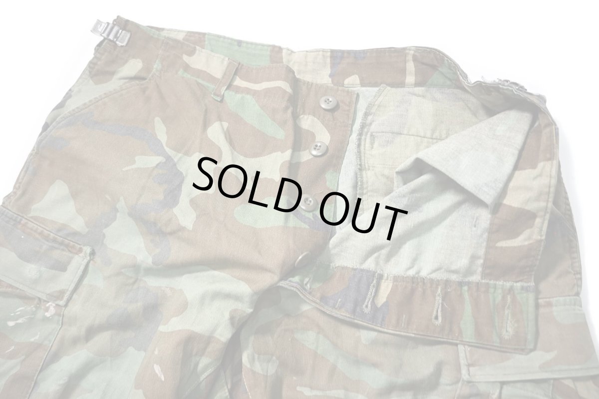 画像5: Used Us Army Customized Combat Jorts Woodland Camo (5)