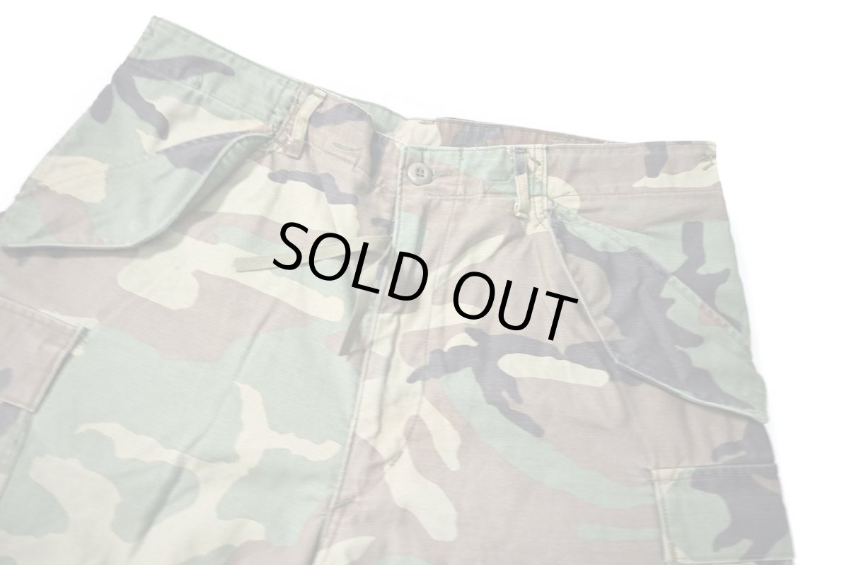 画像2: Used Us Army Customized M-65 Jorts Woodland Camo (2)