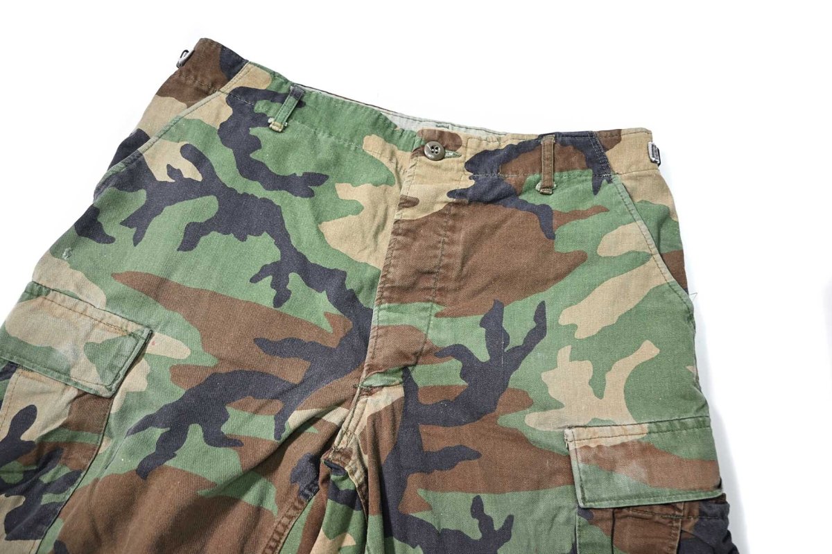画像2: Used Us Army Customized Combat Jorts Woodland Camo (2)
