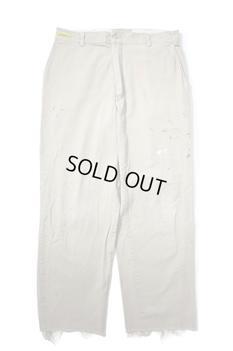 画像1: Used Red Kap Painted Work Pants Khaki (1)