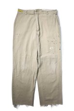 画像1: Used Red Kap Painted Work Pants Khaki (1)