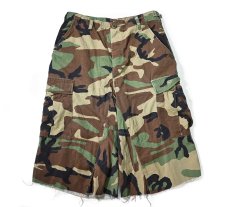 画像1: Used Us Army Customized Combat Jorts Woodland Camo (1)