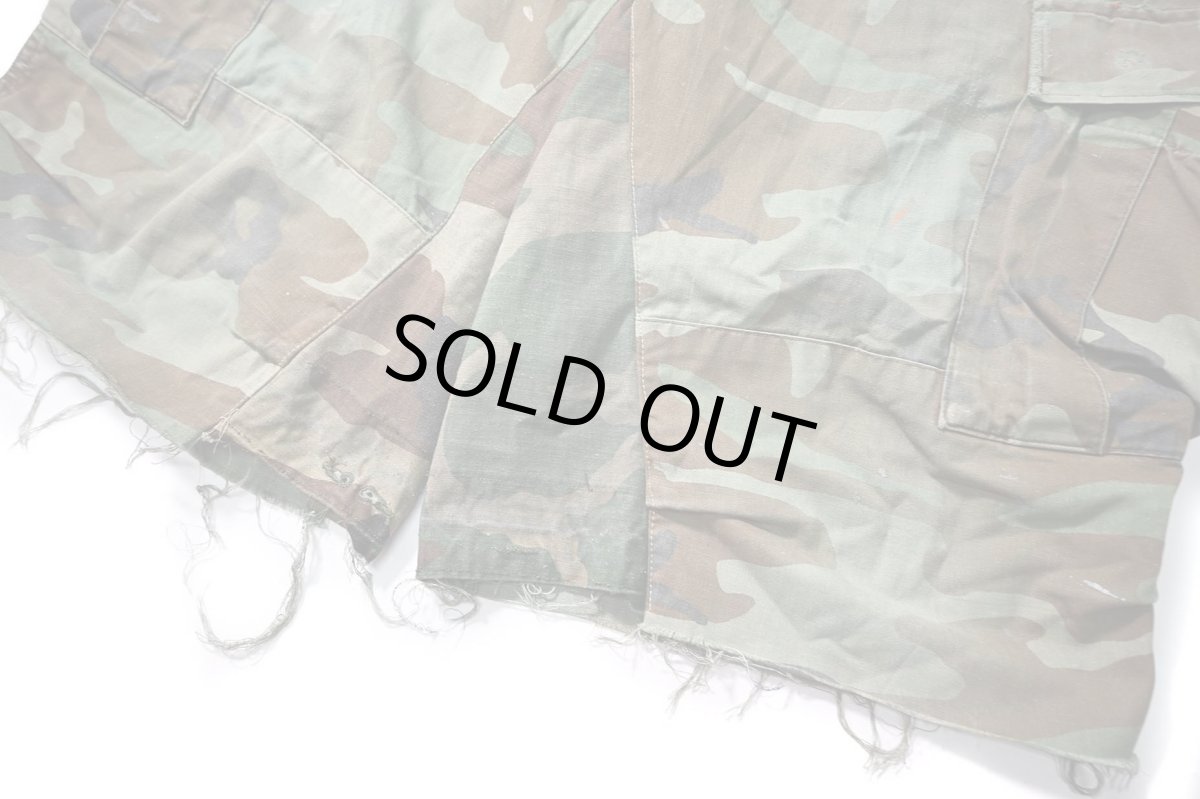 画像3: Used Us Army Customized Combat Jorts Woodland Camo (3)