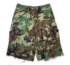 画像1: Used Us Army Customized M-65 Jorts Woodland Camo (1)
