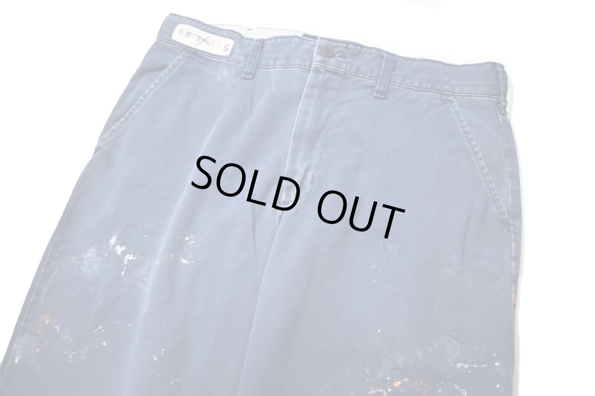 画像2: Used Red Kap Painted Work Pants Navy (2)