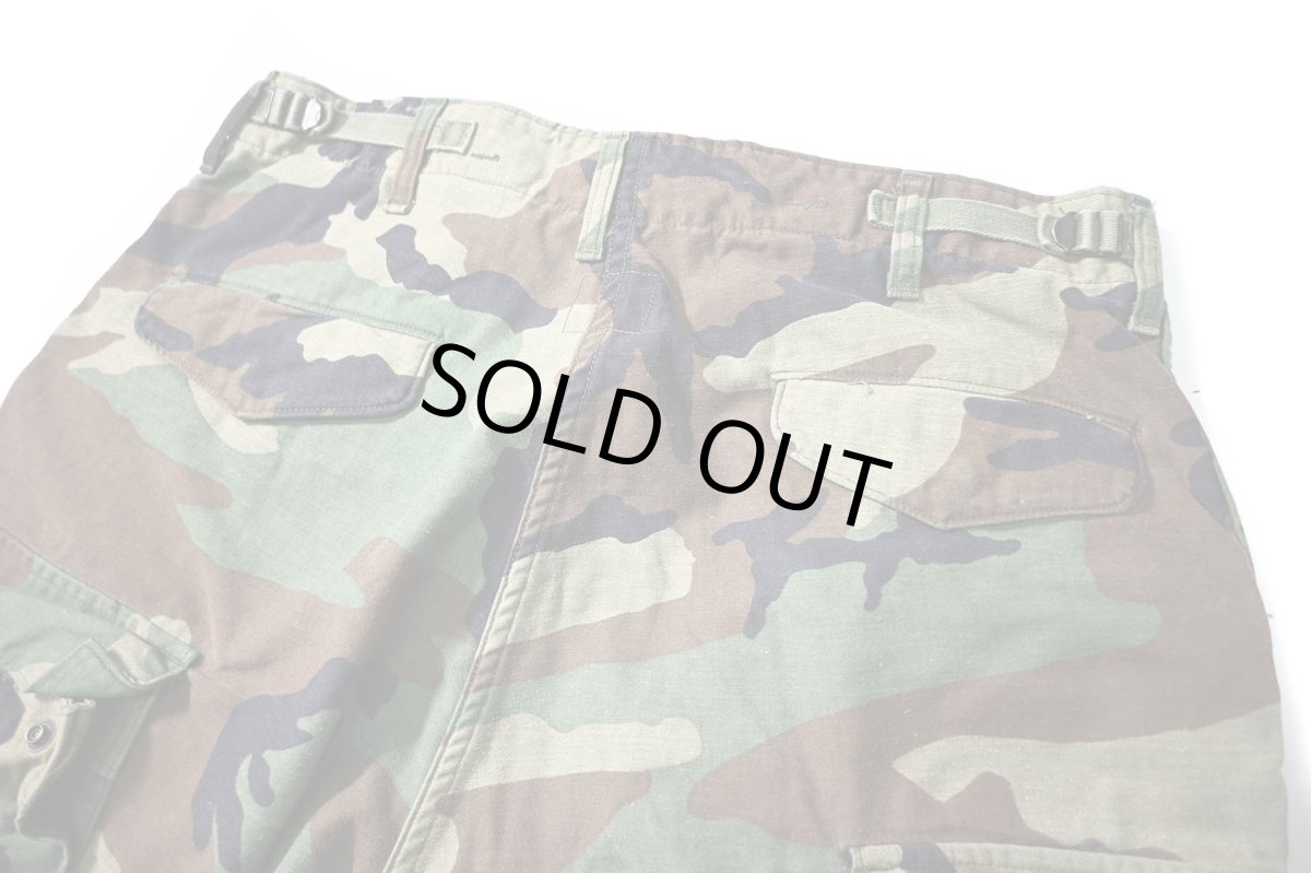画像4: Used Us Army Customized M-65 Jorts Woodland Camo (4)