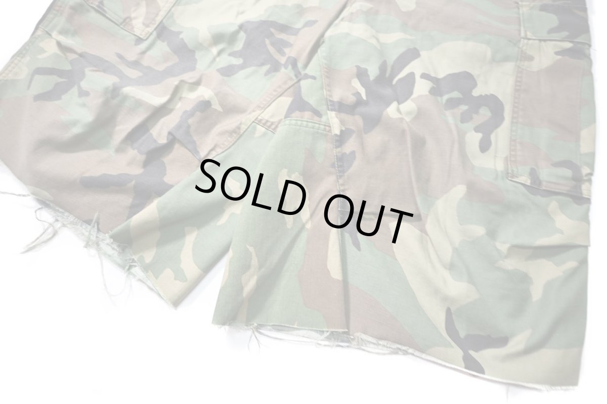 画像3: Used Us Army Customized M-65 Jorts Woodland Camo (3)