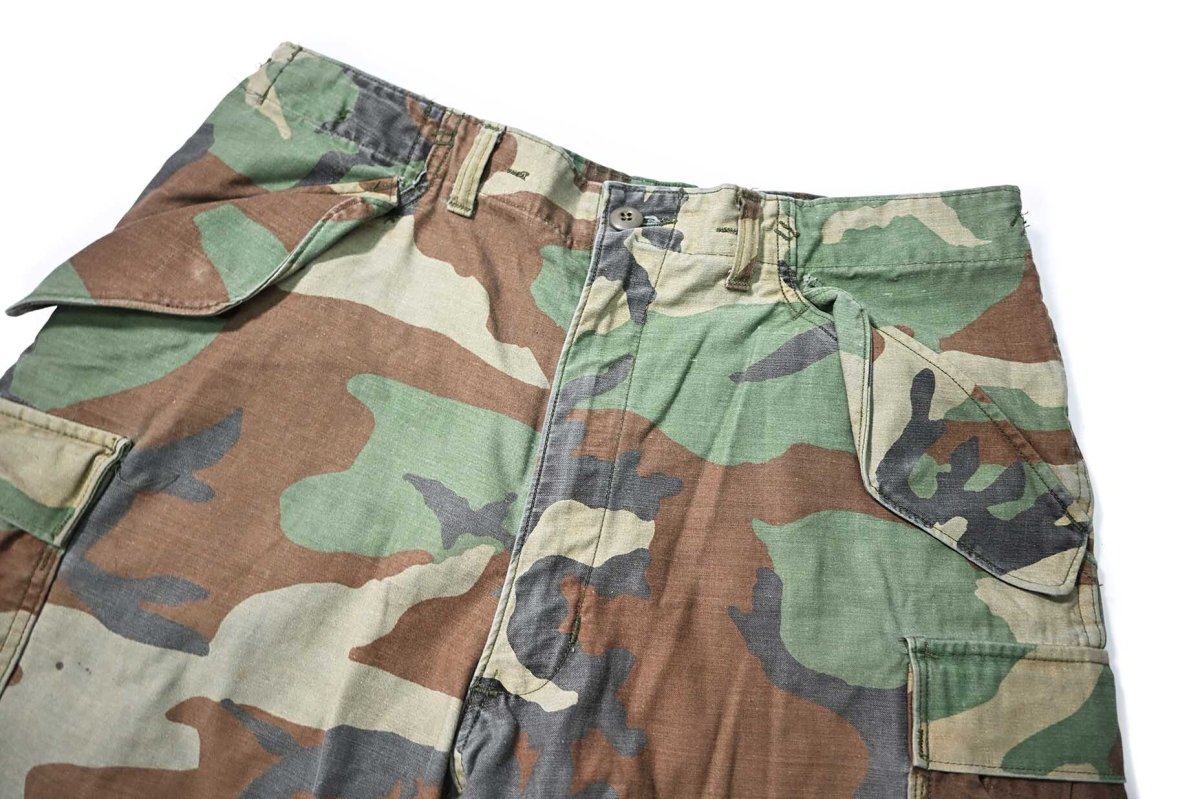 画像2: Used Us Army Customized M-65 Jorts Woodland Camo (2)