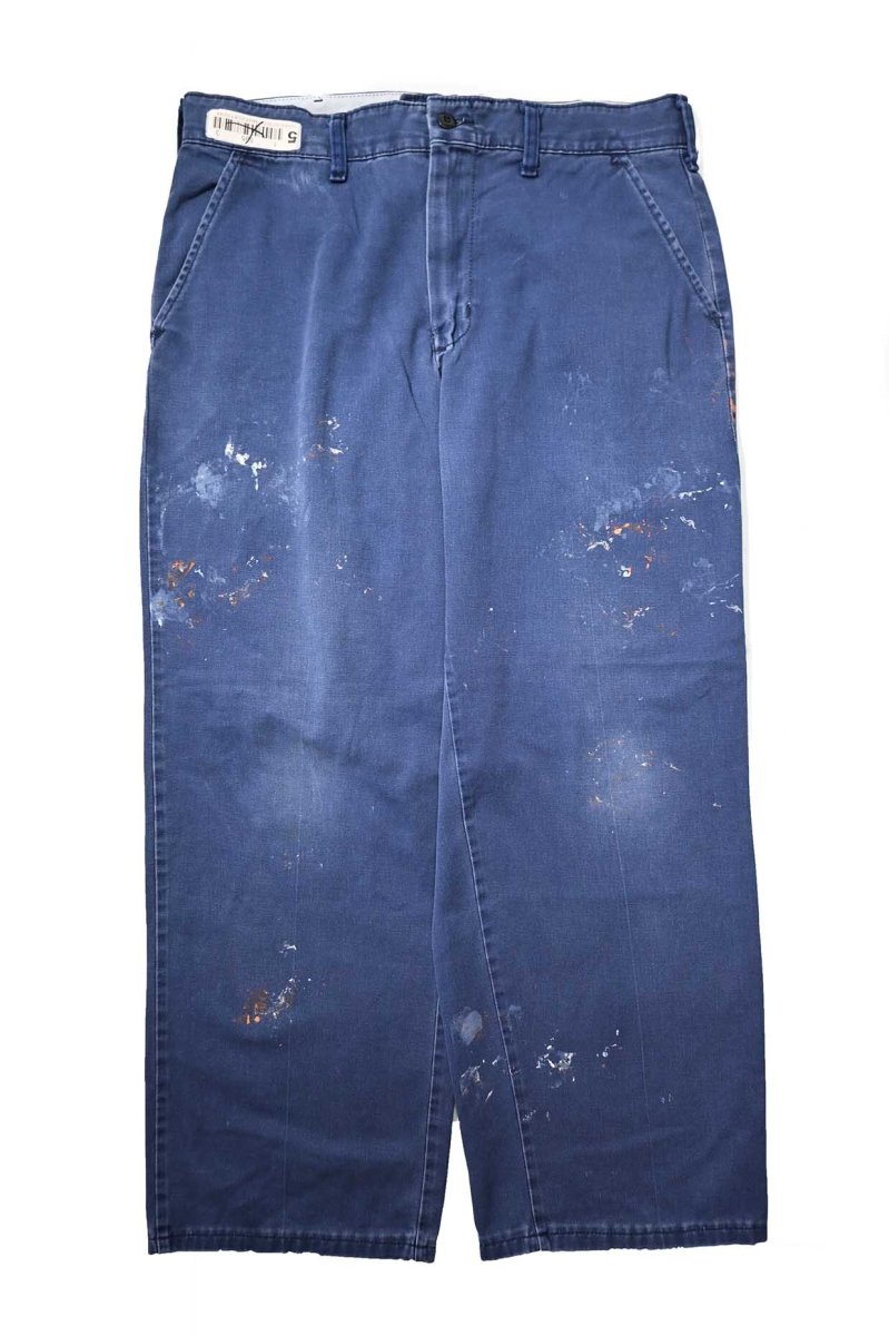 画像1: Used Red Kap Painted Work Pants Navy (1)