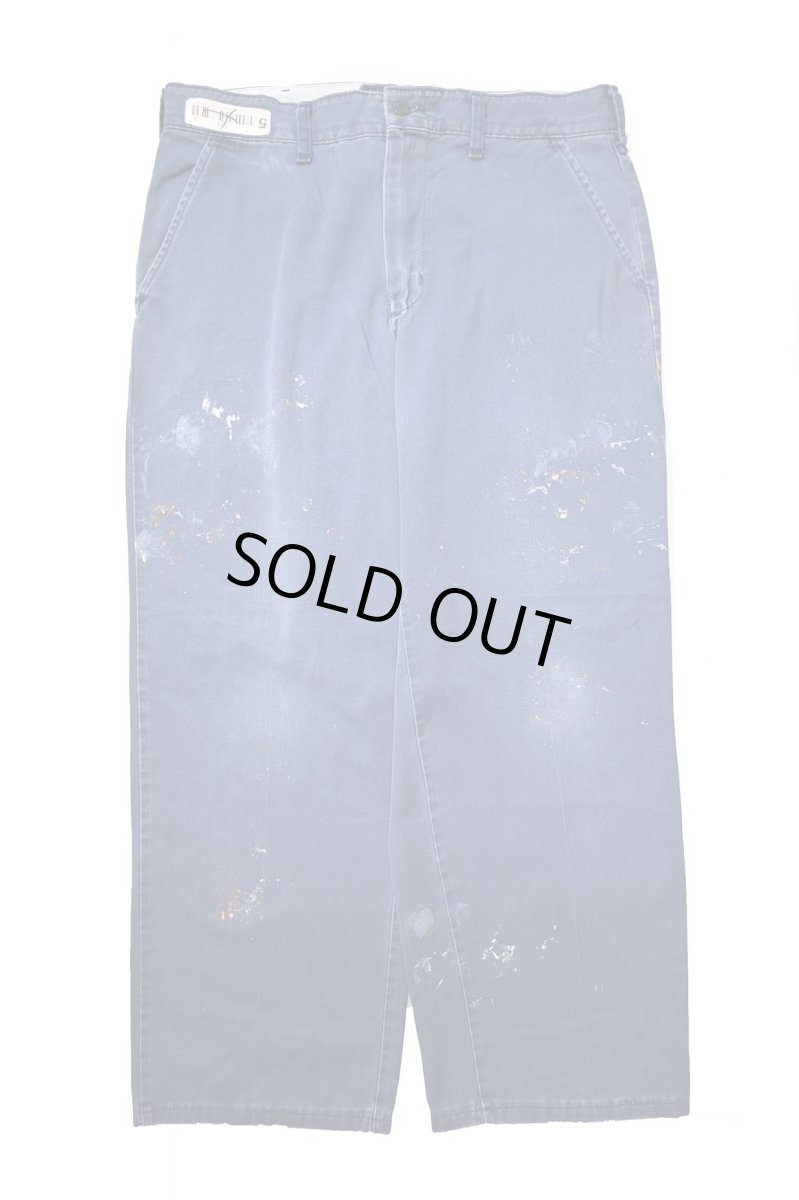 画像1: Used Red Kap Painted Work Pants Navy (1)