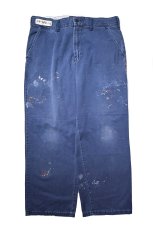 画像1: Used Red Kap Painted Work Pants Navy (1)