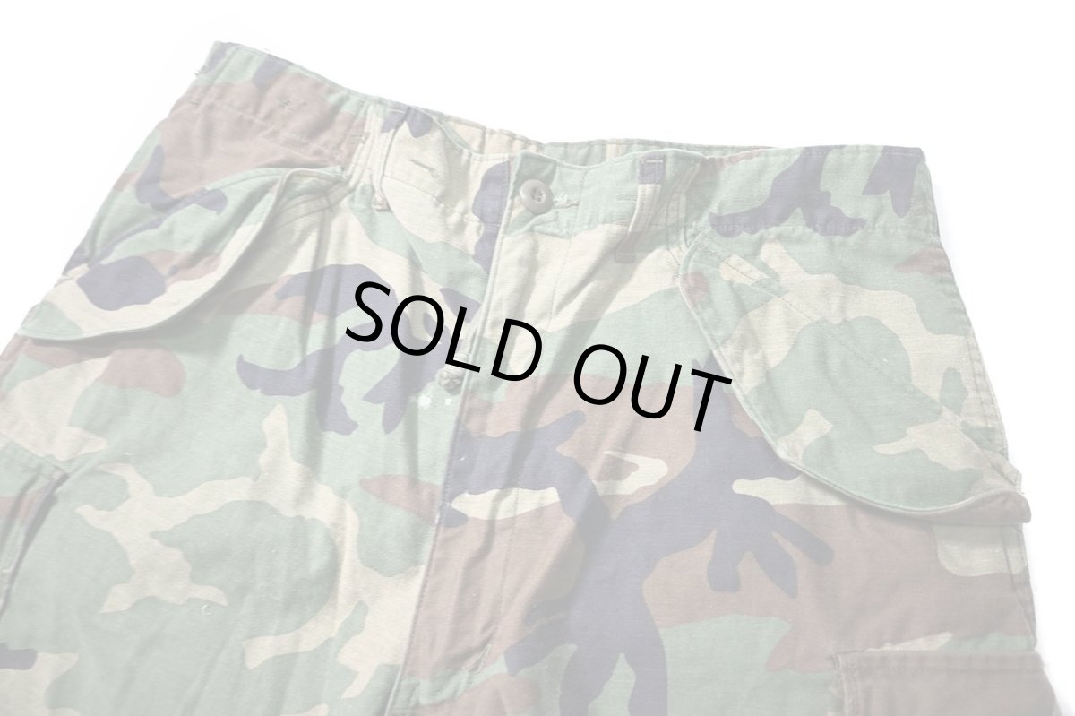 画像2: Used Us Army Customized M-65 Jorts Woodland Camo (2)