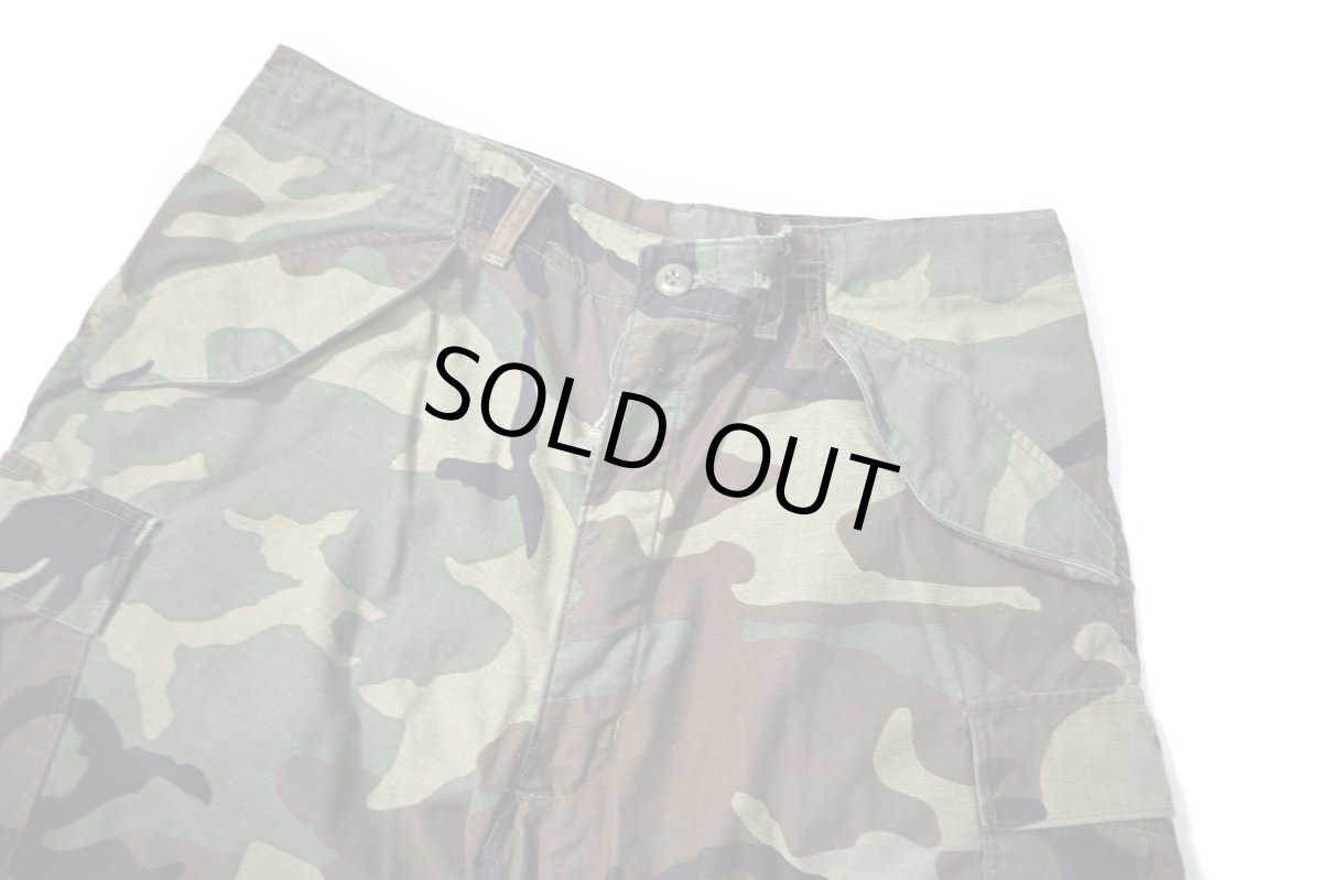 画像2: Used Us Army Customized M-65 Jorts Woodland Camo (2)