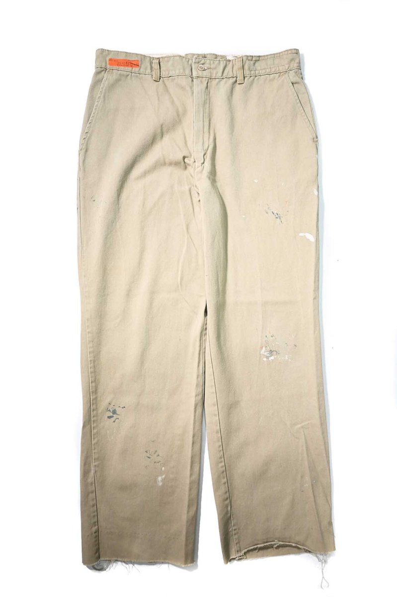 画像1: Used Red Kap Painted Work Pants Khaki made in USA (1)