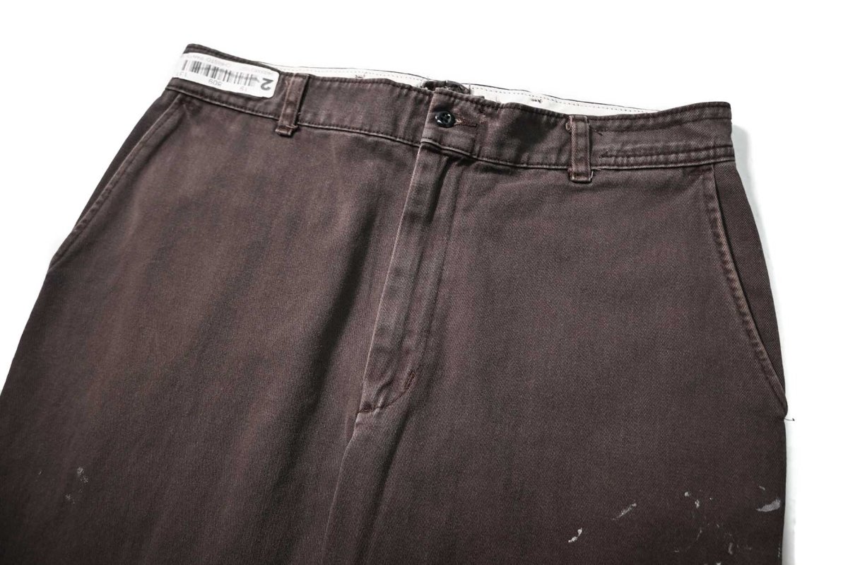 画像2: Used Red Kap Painted Work Pants Brown (2)