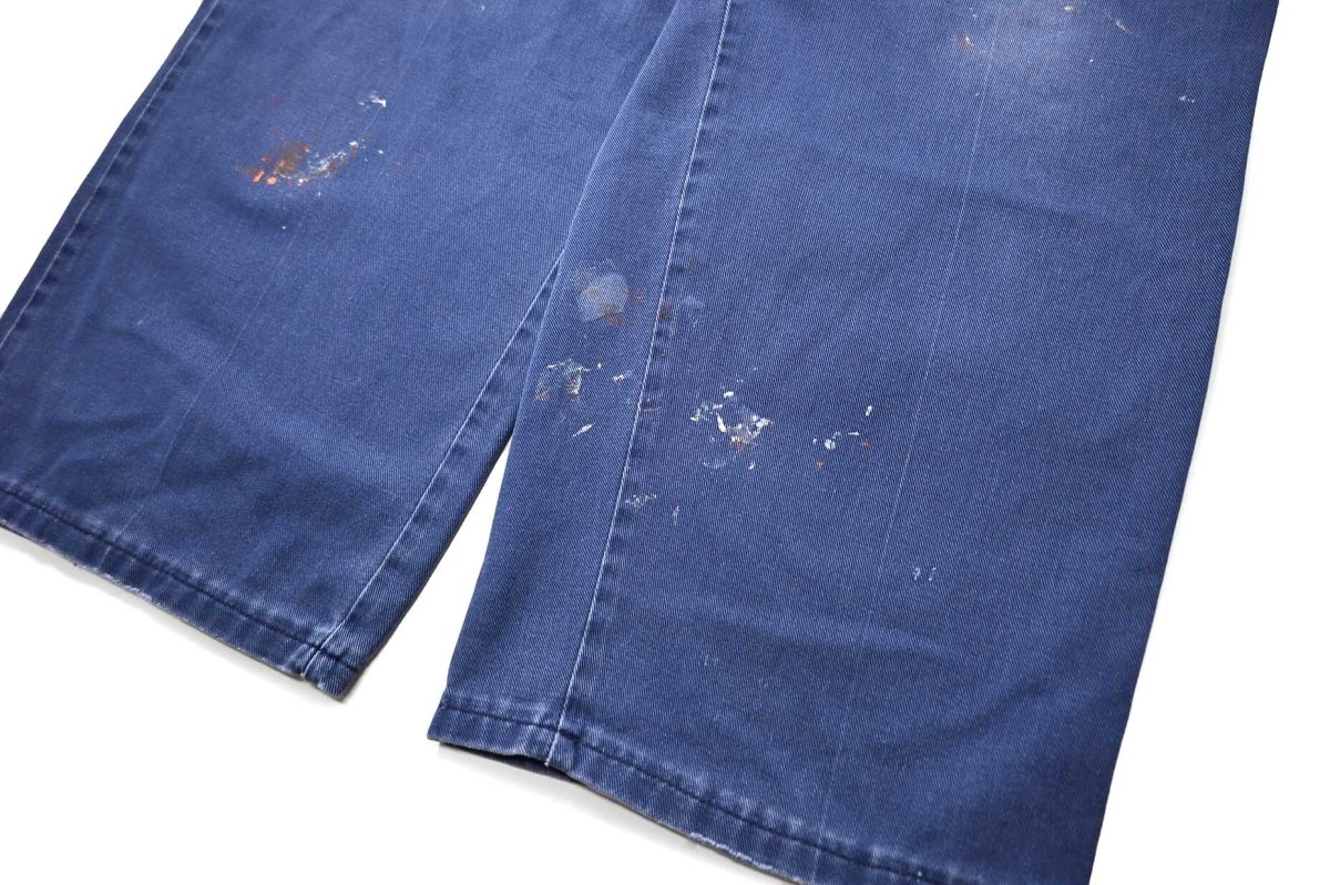 画像3: Used Red Kap Painted Work Pants Navy (3)