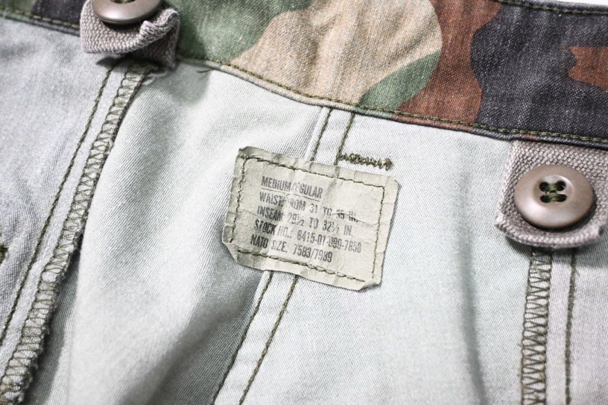 画像6: Used Us Army Customized M-65 Jorts Woodland Camo (6)
