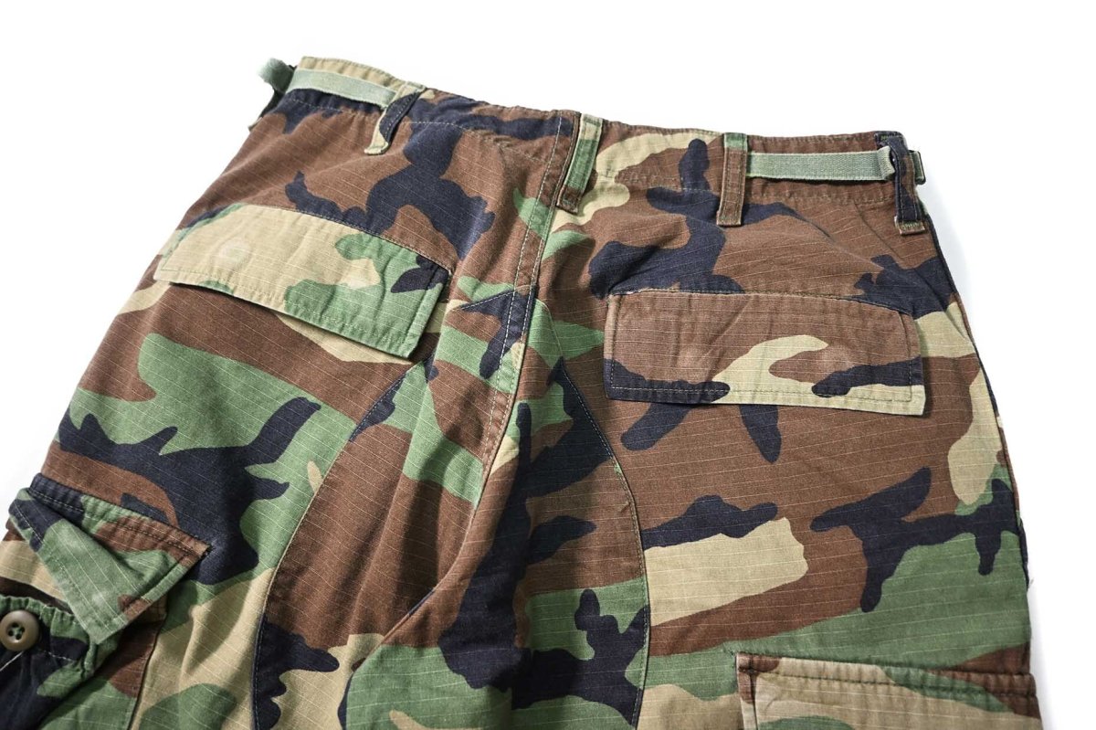 画像4: Used Us Army Customized Combat Jorts Woodland Camo (4)