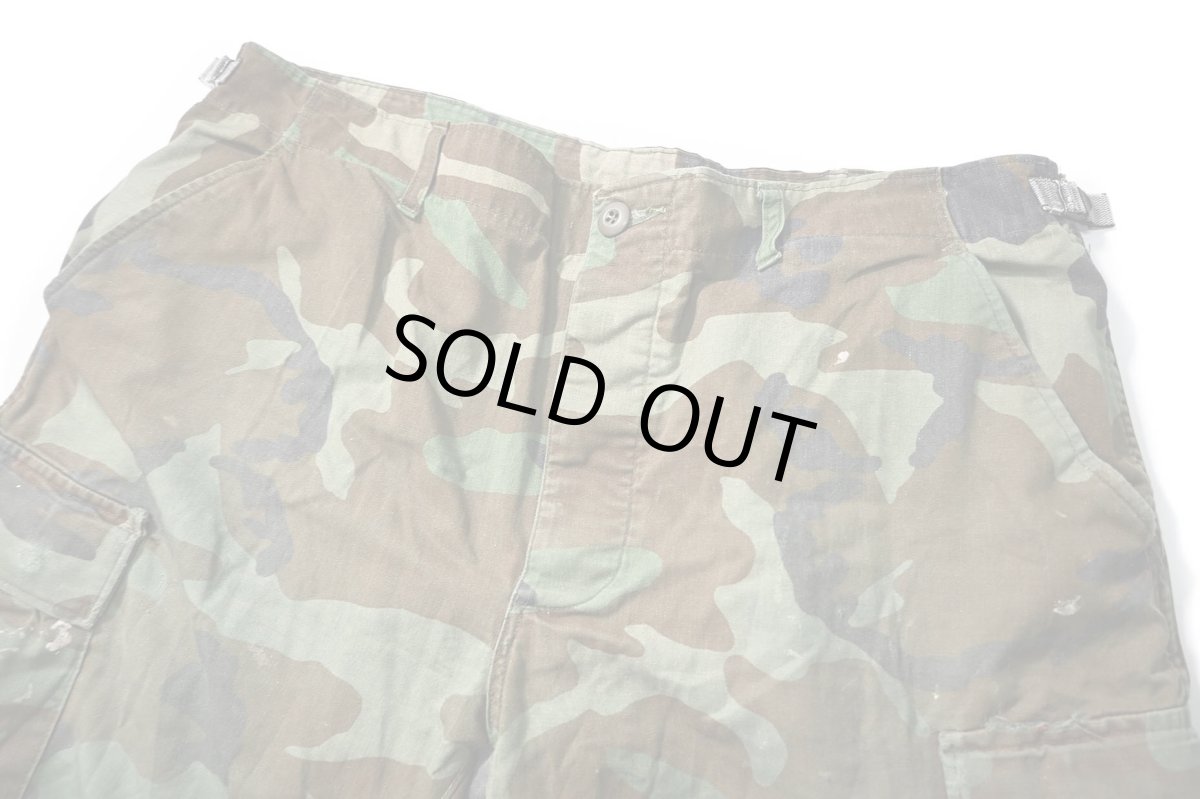 画像2: Used Us Army Customized Combat Jorts Woodland Camo (2)