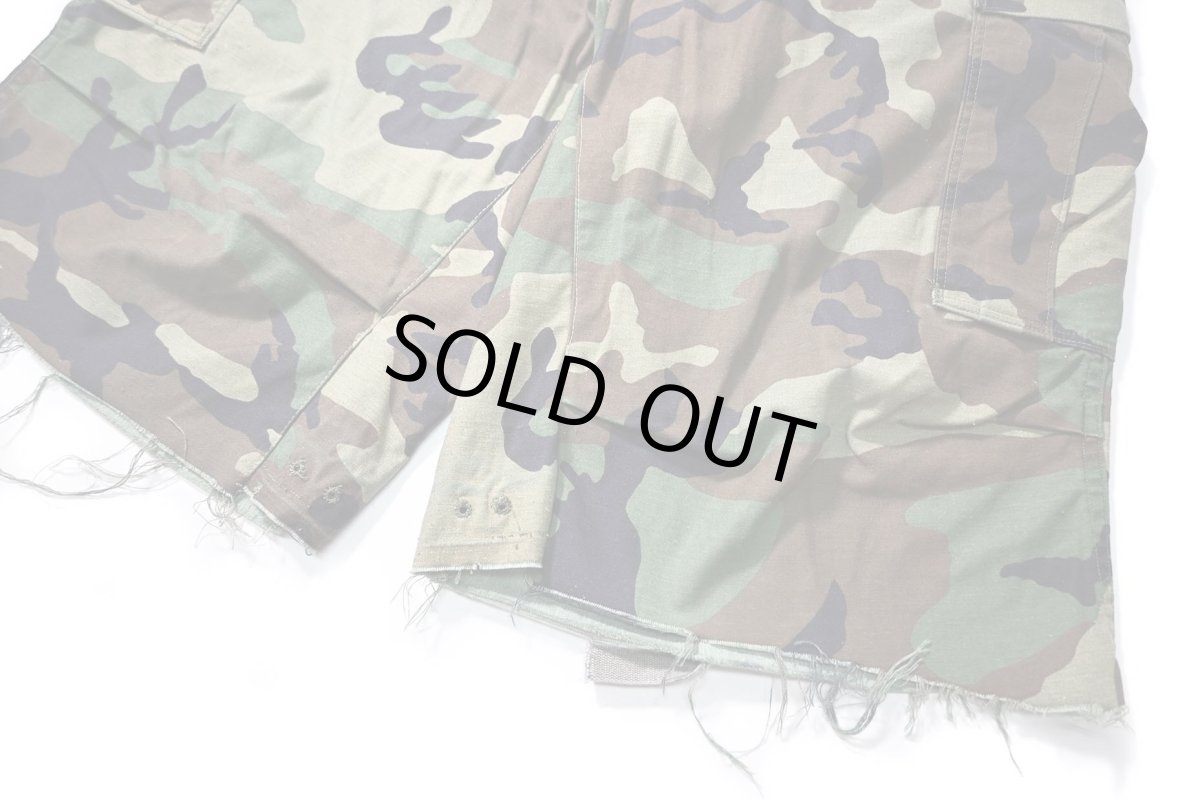 画像3: Used Us Army Customized M-65 Jorts Woodland Camo (3)
