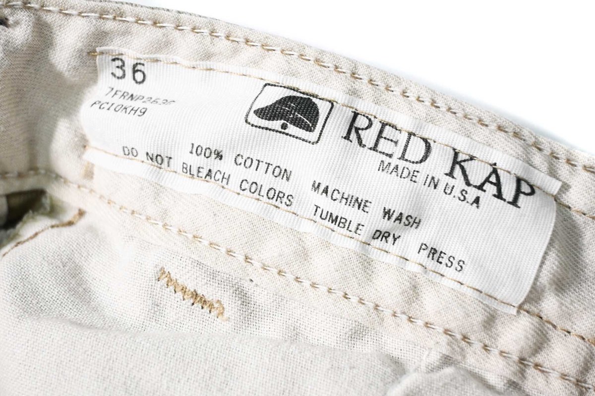 画像6: Used Red Kap Painted Work Pants Khaki made in USA (6)