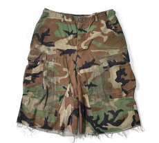 画像1: Used Us Army Customized Combat Jorts Woodland Camo (1)