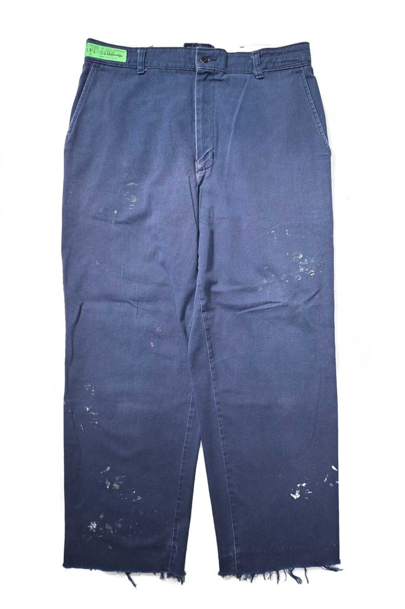 画像1: Used Red Kap Painted Work Pants Navy (1)