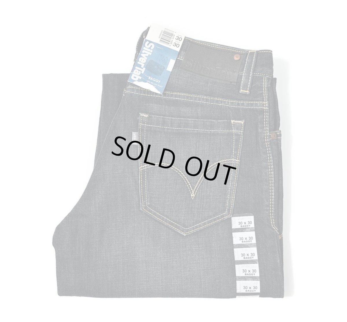 画像1: 00s Deadstock Levi's Silver Tab Baggy Denim Pants #0025 リーバイス (1)
